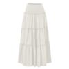 Women's Fashion  Pleated Floral Print Elastic Waist  Loose Splicing A Line Pocket Skirt