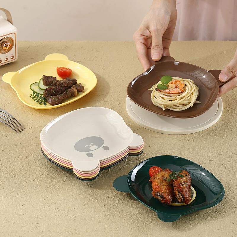 1 Pcs Lovely Bear Food Storage Tray Dried Fruit Snack Plate Appetizer Serving Platter For Party Candy Pastry Nuts Dish