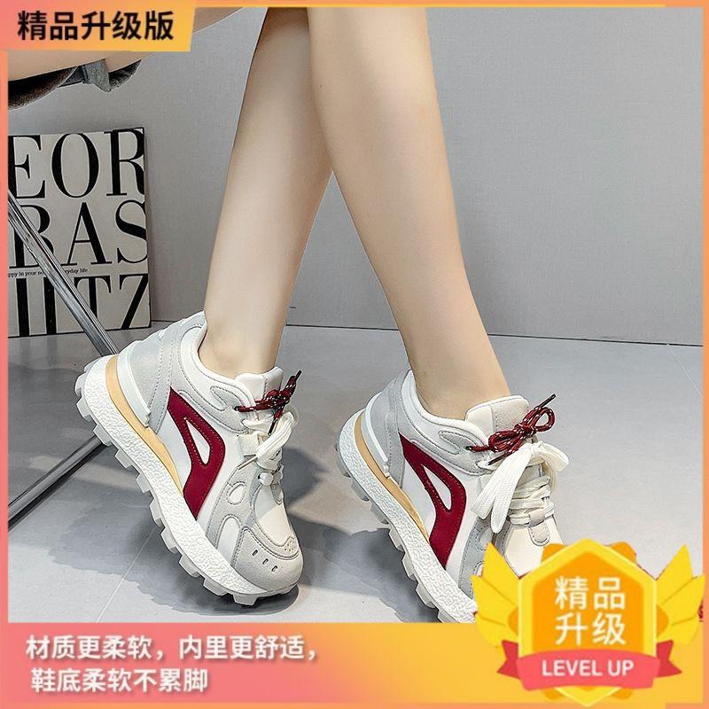 Heightened Thick-soled Heightened Casual Shoes 22 Autumn New Breathable Thick-soled Forrest Gump Shoes Casual Running Shoes