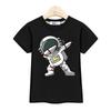 2025 Neue Kinder Sommer Tops Astronaut Cartoon T-Shirt Baby Jungen Kurzarmhemd 3-14T US Größe Kleidung
