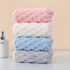 Coral Velvet Cloud-patterned Bath Towel Thickened Water-absorbent Quick-dryingSoft and Non-shedding Suitable for Bathing