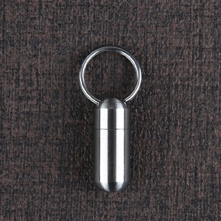 Miniature Pills Storage Container Stainless Steel Medication Vaults Keep Pills Dry and Safe During Travel or Sports