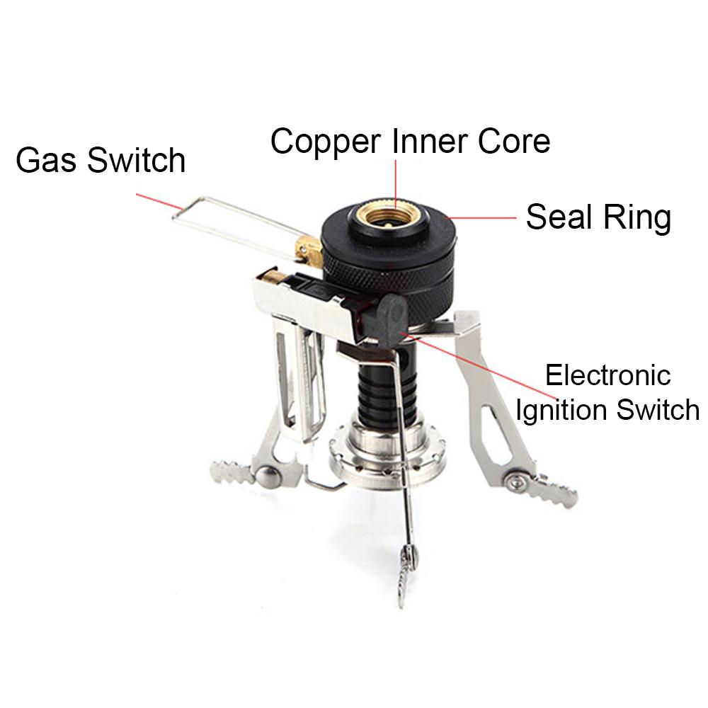 Mini Camping Stoves Folding Outdoor Gas Stove Portable Furnace Cooking Picnic Split Stoves Cooker Burners Cooking Picnic