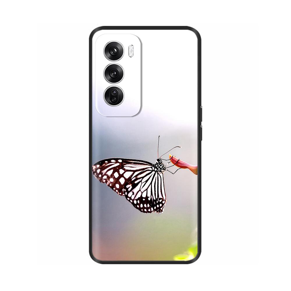 For OPPO Reno12 Reno 12 Pro 12Pro Case Silicon Phone Back Cover for OPPO Reno 12 Cases Reno12 Pro Soft Black Bumper Coque Para