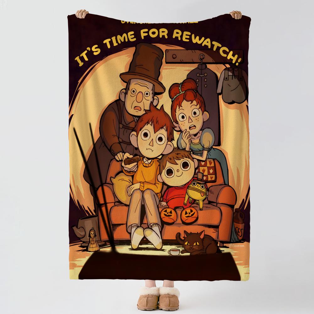 Animation O-Over The Garden Wall-l Throw Thick Comfort Flannel Quilt, Multi-scene Use Indoor Outdoor Daily Nap