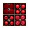 16-Pack Christmas Ball Ornament Set with Gift Box, Electroplated Painted Hanging Tree Decorations