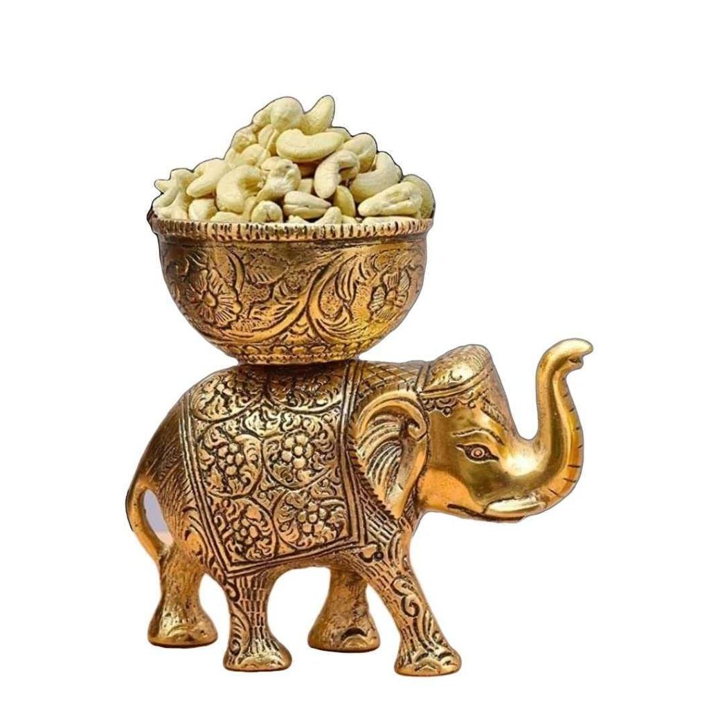 Mässings Elefant Urli Skål Etnisk Design Uruli Kruka För Heminredning Flytande Blommor Ljuslyktor Tempelrum Traditionell Diwali Dekoration Gåva,