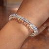 Elastic Cord Laser Crystal Bracelet Elegant Fashion Jewelry Gift Stretchable Bracelet  Women