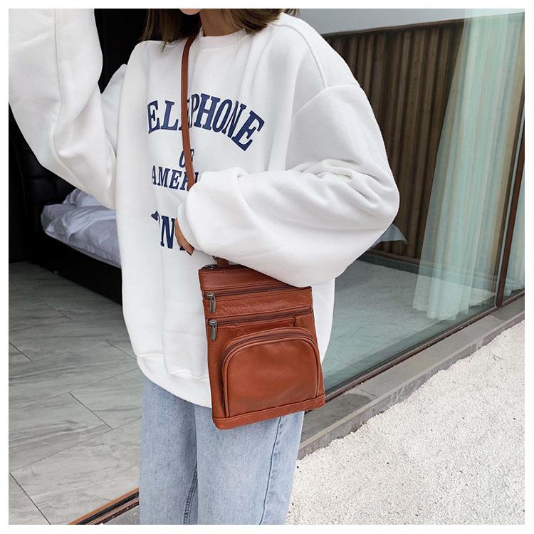 

Повседневная сумка через плечо Сумка-портфель Сумка через плечо из коровьей кожи Женская сумка из искусственной кожи коричневый