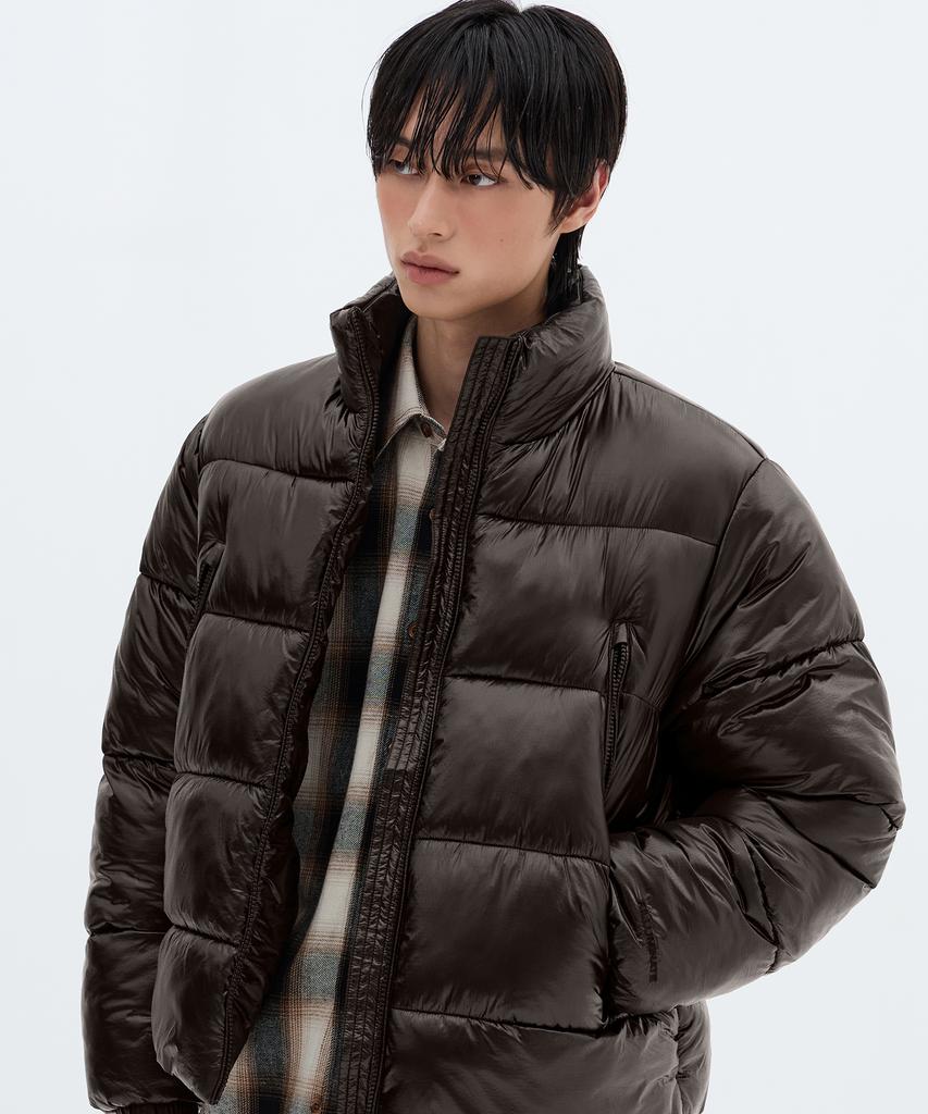 Filluminate Urban Shield Padded Jacket - Dark Brown