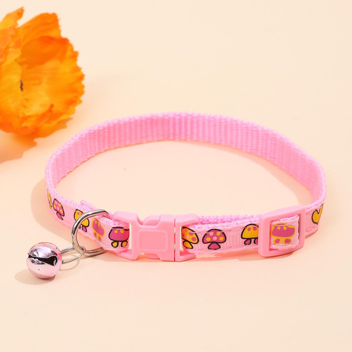 

Ошейник для собак Mushroom Patch с колокольчиком для маленьких собак Mushroom Patch розовый