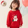 Red Christmas Warm Hoodie and Winter Base Layer for Toddlers and Kids – Perfect for Autumn Outings