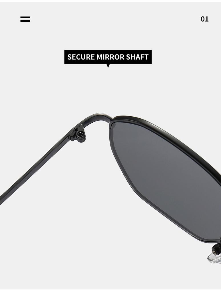 2023 Unique Personal Vintage Polygon Men and Women Sunglasses Metal Frame Irregular Frame Fashion Sunglasses