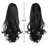 Synthetic Wavy Claw Clip In Hair Extension Pony Tail Heat Resistant Natural Wave False Hairpiece