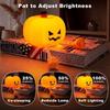 Halloween Pumpkin Night Light Warm Glow Desktop Lamp Fall Festival Ornament for Home Table Holiday Theme Party Atmosphere Decoration Supplies