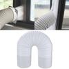 Tubo Flessibile in PVC per Scarico Condizionatore d'Aria Lunghezza 2 Metri Design a Spirale Sinistra Resistente e Leggero per Sistemi di Ventilazione