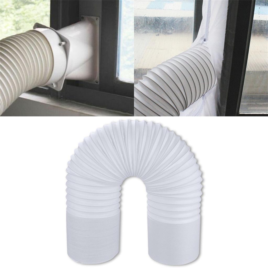 Tubo Flessibile in PVC per Scarico Condizionatore d'Aria Lunghezza 2 Metri Design a Spirale Sinistra Resistente e Leggero per Sistemi di Ventilazione