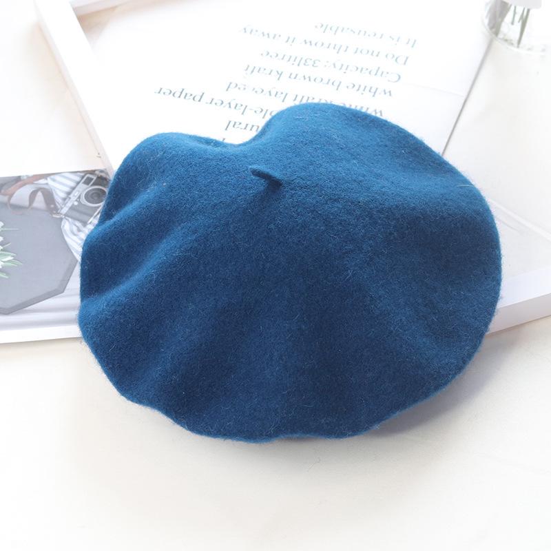 High-Quality Wool Felt Women's Beret – Versatile for Outings & Photos, In Stock