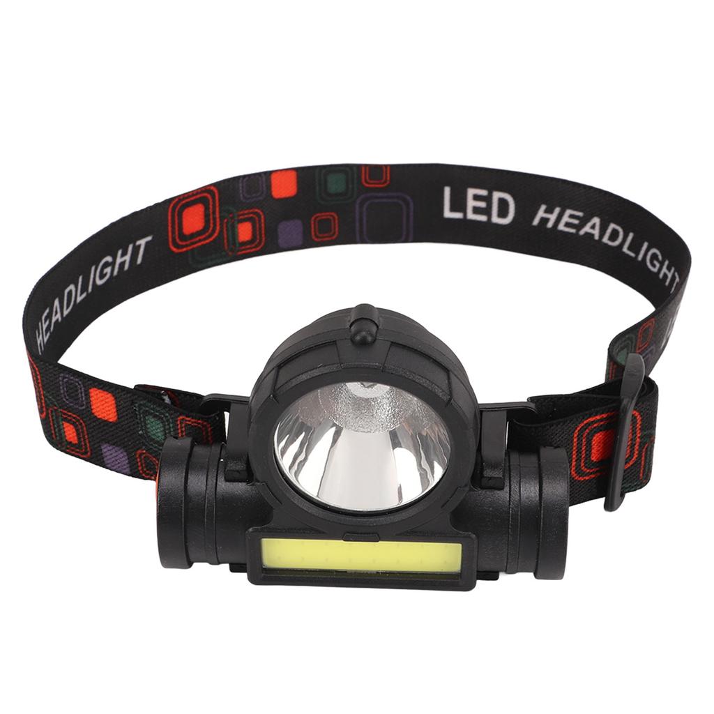 Outdoor Headlamp IPX4 Waterproof Super Bright USB Charging COB Head Flashlight for Running Cycling