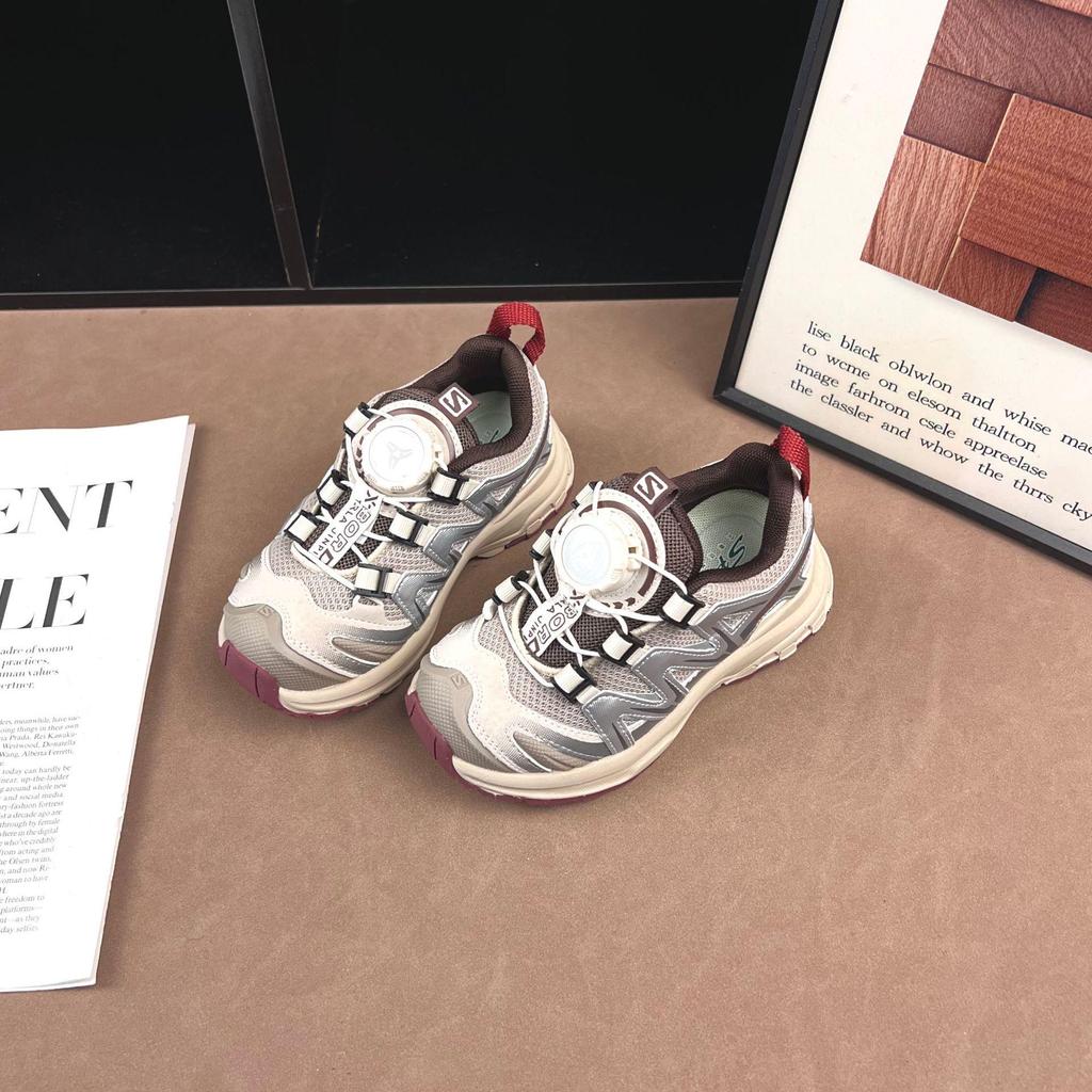 Unisex Kids' Breathable Non-Slip Rotating Sneakers - Spring/Autumn 2026