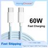 Cablu USB Tip C la Tip C 60W 6A Linie de Date Pentru Iphone 15 16 Samsung Încărcare Rapidă Cablu USB C la C Încărcător de Date Tip C