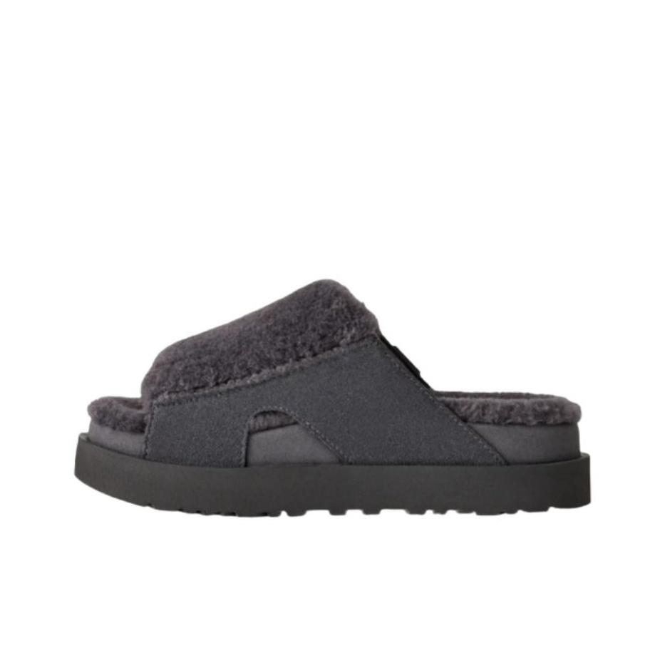 UGG Bayonna Warme und bequeme Pantoletten Damen Schuhe Grau 1174551-OBS