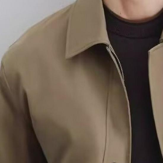 Men's Korean Style Lapel Jacket - Autumn/Winter Versatile Loose Coat