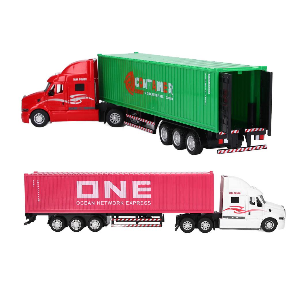 Container-LKW-Modell 1/48 Lebendig Exquisit Schön Dekoratives Spielzeugornament Für Über 3 Jahre