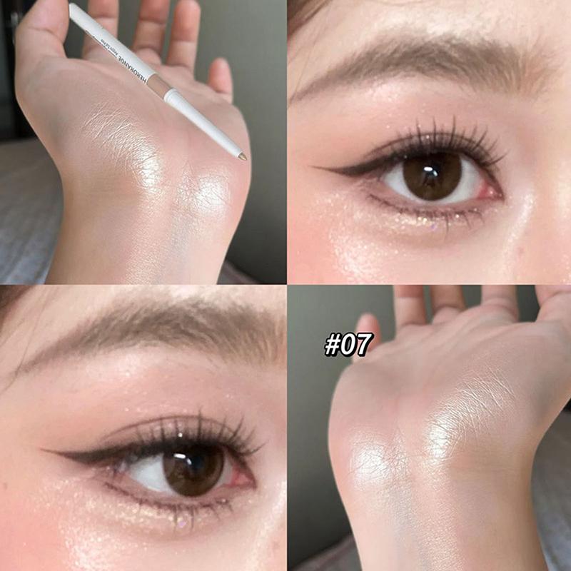 Herorange Glitter Diamond Silkworm Pencil Peach Shimmer Highlighter Aegyo Sal Stick Brighten Eye Shadow Pen Makeup Cosmetic