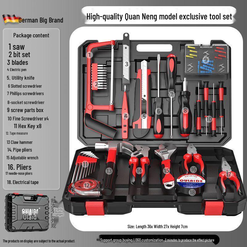 Household Auto Repair Tool Set: Car-Mounted Hardware Toolbox