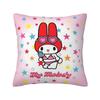 Custom Luxury Sanrio My Melody Anime Cushion Cover for Sofa Polyester Cartoon Cute Throw Pillow Case Bedroom Decoration