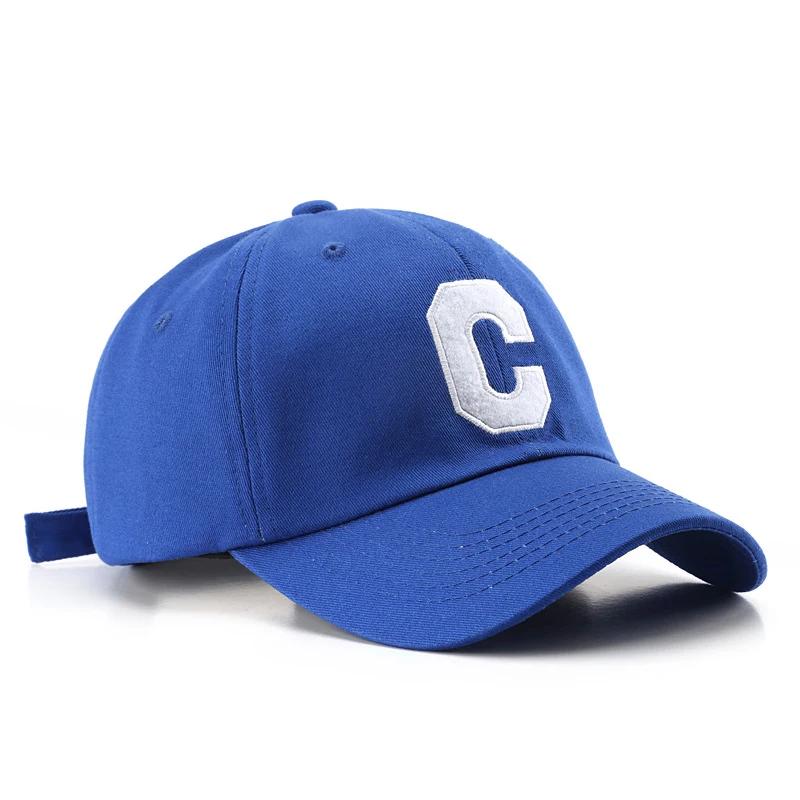 New Retro C Letter Embroidered Unisex Baseball Cap for Women Hip Hop Solid Snapback Hats Men Adjustable Summer Sun Trucker Hat