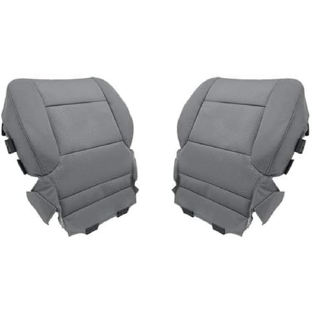 Driver Side Bottom Replacement Cloth Seat Cover Gray Compatible with 2014-2019 GMC Sierra 1500 2500 3500 1500HD 2500HD SLE SLT