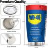 20oz Edelstahl Isolierter Becher WD40 Motorölfilter Aufdruck Doppelwandig mit Strohhalm und Deckel hält Kaltes Heißes Getränk Autobecher