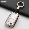 For Vw Volkswagen Golf 7 Mk7 Tiguan Mk2 For Seat Ateca Leon Fr 2 Ibiza Tpu Car Remote Key Cover Case Smart Keyless Accessories