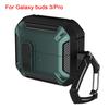 Security Lock Cover for Samsung Galaxy Buds 3 Pro Buds3 Buzz 3 Pro Case Shockproof Funda for Samsung Buds 3 Pro Sleeve With Hook