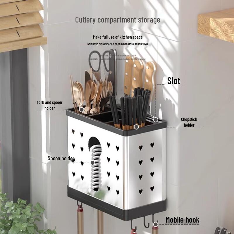 Danshi Zhiyuan Stainless Steel Kitchen Utensil Holder