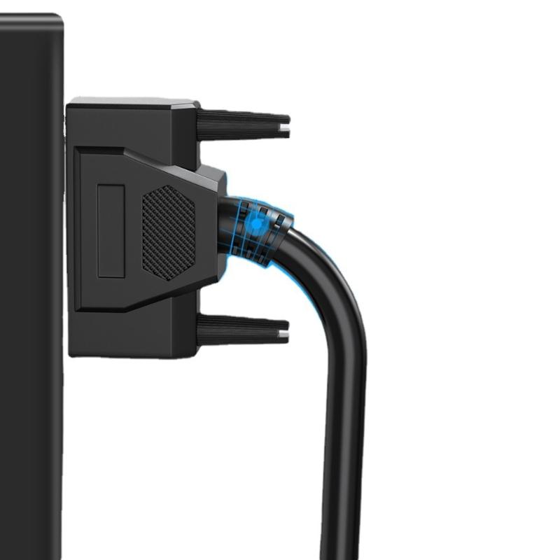 High Flexibility DB44 Male To Female/Male Connectors Cable, Shielded Serial Port Cord 26AWG Data Cable