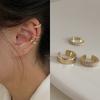 3Pcs Korean Fashion Delicate Zircon Clip Earrings Sets For Women Crystal Buckle Ear Cuff Fake  Piercings Earring Jewelry Gifts