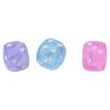 80pcs 8*8*8mm Dice Shape Beads Mixed Colors Clear Dice Beads  for Jewelry Making Supplies