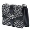 New MICHAEL KORS Greenwich Fabric Envelope Bag, Shoulder Bag, Crossbody Bag Small Women's Black & White 32F2SGRC5J-064