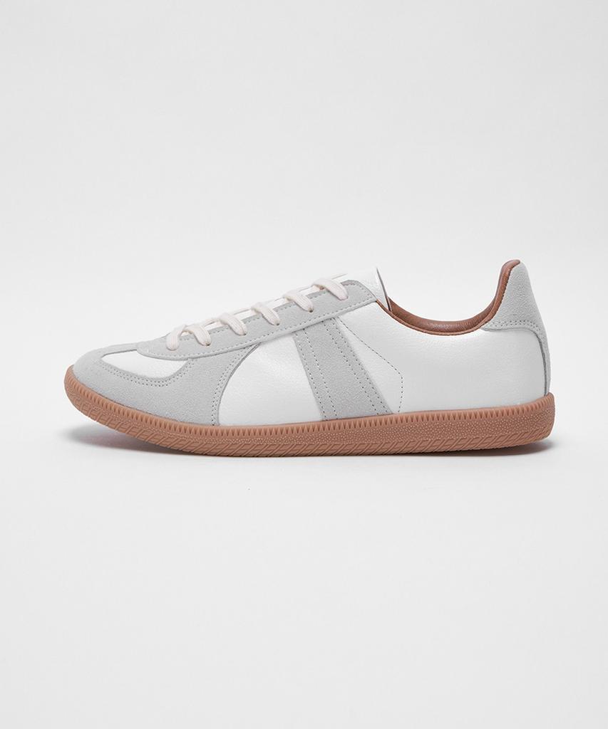 Analog Mood German Army Suede Leather Sneakers (White)