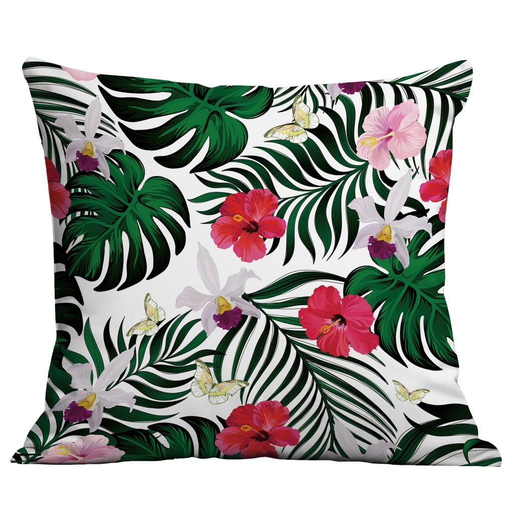 Νέα Πράσινα Φυτά, Τροπικά Φυτά, Μαξιλάρι Τυπωμένο Υψηλής Ευκρίνειας, Κάλυμμα Μαξιλαριού Καναπέ Σπιτιού
