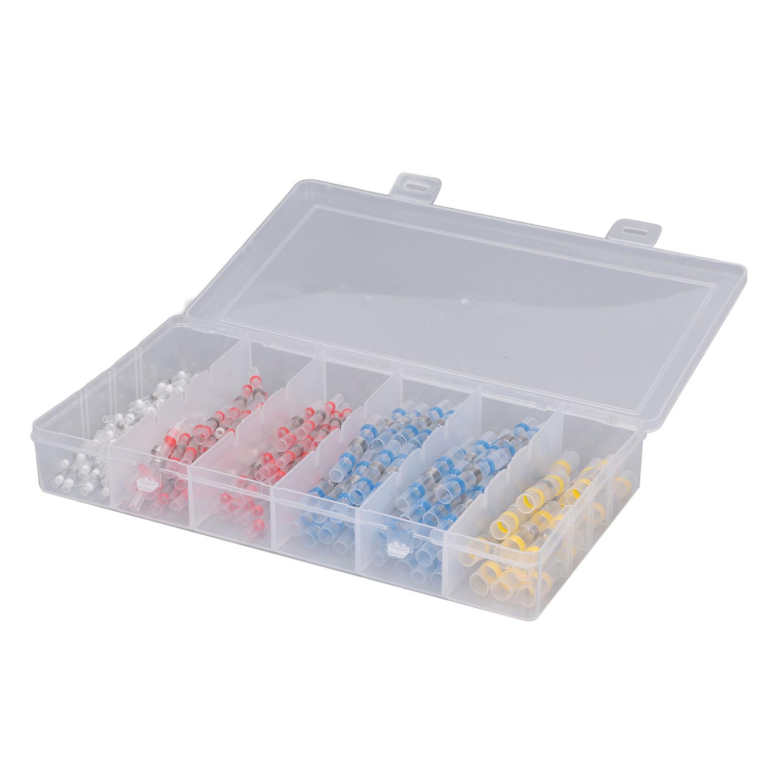 

150Pcs Heat Shrink Wire Connector Butt Crimp Terminal Waterproof Insulated Set Kit