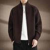 LRT Men's Stand-Collar Zip-Up Knit Cardigan