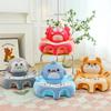 Funda de asiento de apoyo para sofá de bebé, silla de felpa, cómoda cuna para aprender a sentarse con dibujos animados para niños pequeños, lavable, sin relleno