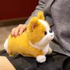 Lifelike Corgi Dog Plush Toy Cute Simulation Stuffed Animal Puppy Inu Fluffy Baby Doll Gift for Children Birthday