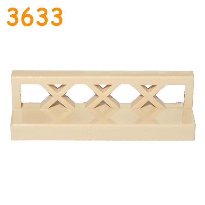 Non-Toxic Fence City Accessories Building Block Moc Part Railing Stair Barrier Ladder Guard Bar Castle Garden Farm Military Assemble Brick