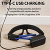 Induction COB Headlight Waterproof LED Headlamp Floodlight USB Rechargeable Head Torch 5 Lighting Modes for Camping Emergency
