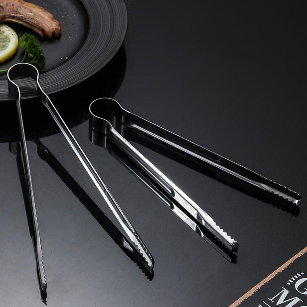 Heat Resistant Non-Slip Easy to Clean Grill Tongs Korean BBQ Gripper Food Clip Serving Clamp